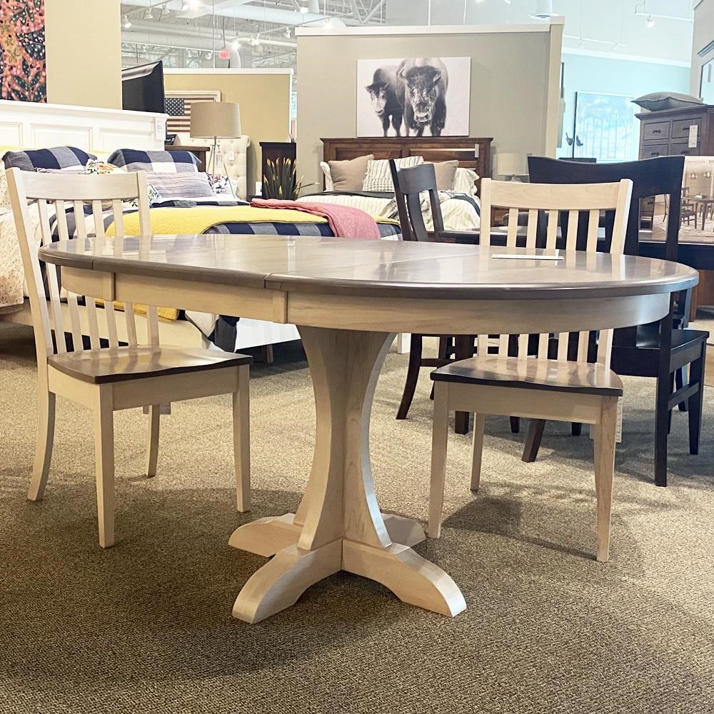 Casual round shop dining table